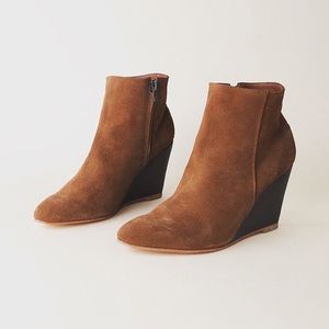 Rachel Comey Suede Ankle Wedge Bootie
